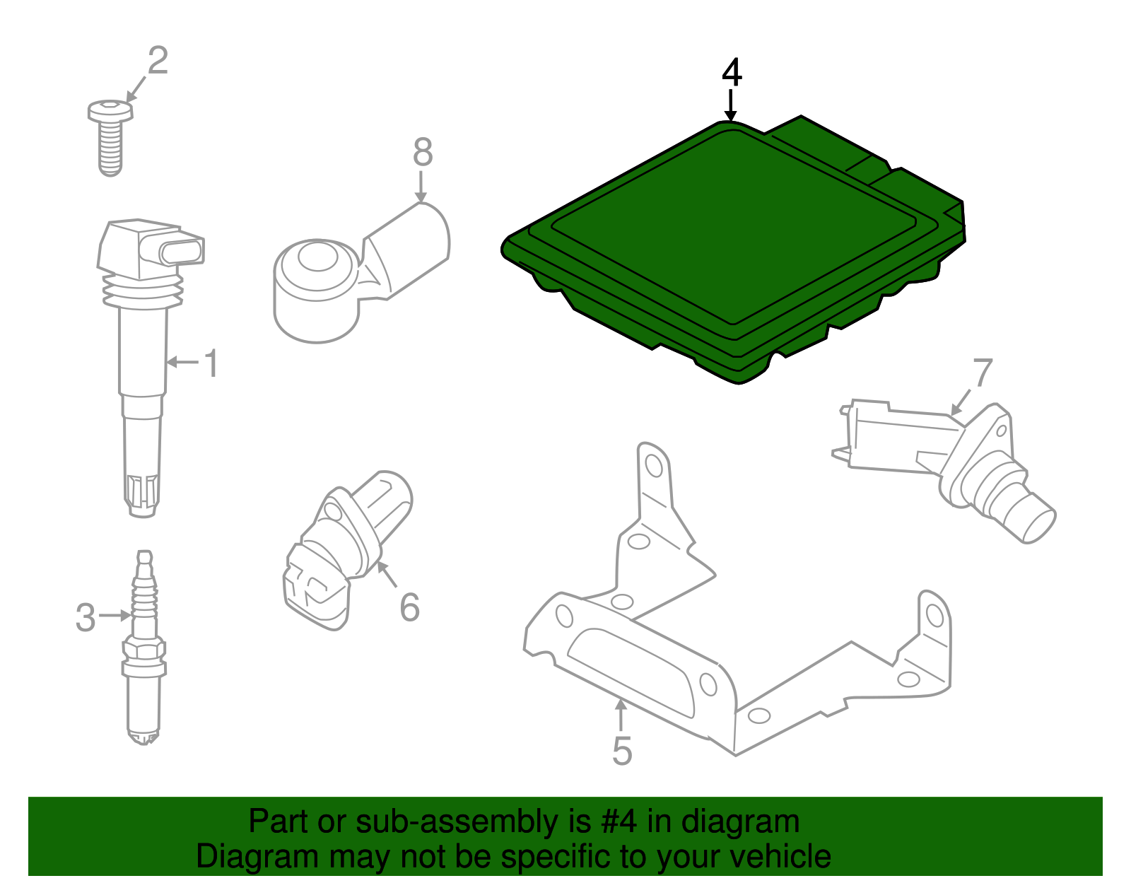 Engine Control Module (ECM) - Porsche (9P1-907-309-B)