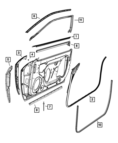 Weatherstrips and Seals for 2017 Dodge Challenger #0