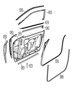 5112925AE - Doors, Door Mirrors and Related Parts: Blocker Foam, Left for Dodge: Challenger Image