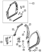 Body Side Aperture Inner Panel, Left