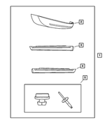 5166232AA - Mopar Accessories - Component Parts: Attachment Hardware Kit for Mopar Image