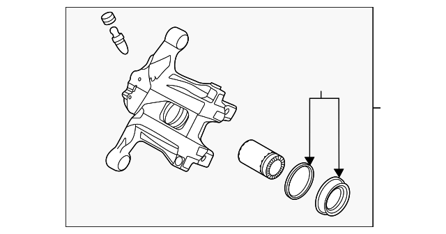 DGY6-26-61X - Caliper Assembly - 2020-2025 Mazda CX-30 | Mazda Swag