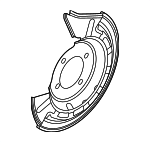 BDTS26261 - Brakes: Splash Shield for Mazda: 3, CX-30 Image