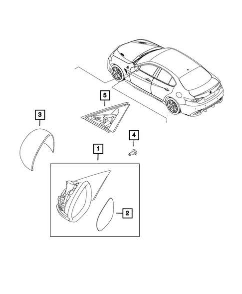 Exterior Mirror for 2020 Alfa Romeo Giulia #0