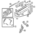 5054317AB - Body Sheet Metal Except Doors: Front Fender, Left for Mopar Image