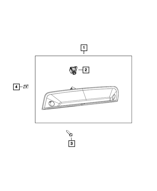 68523966AC - Electrical: Center High Mounted Stop Lamp for Mopar Image