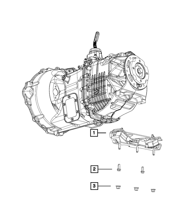 52122334AE - G56; 6-Speed; Manual Transmission: Transmission Support Bracket And Insulator for Mopar Image