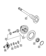 68018948AA - Rear Wheel Drive; Differential and Drive Line: Differential Washer for Mopar Image