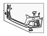 8W6807065ABGRU - Body: Bumper Cover for Audi: A5 Quattro, A5 Sportback, S5, S5 Sportback Image