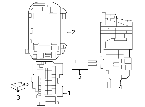 Fuse & Relay for 2024 Mercedes-Benz E450 #8