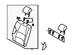 71480WB037 - Body: Seat Back Assembly for Toyota: Yaris Image