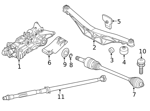 Axle & Differential for 2016 BMW X1 #0
