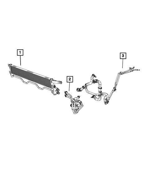 Transmission Oil Cooler and Lines for 2018 Chrysler Pacifica #1