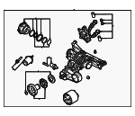 B0500043M - Suspension: Differential Assembly for Audi Image