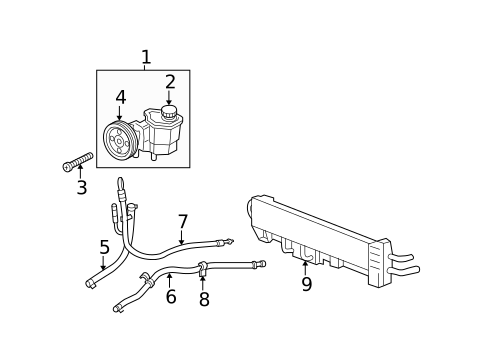 Pump & Hoses for 2008 Dodge Durango #0