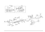 1244907520 - Exhaust System: Exhaust Pipe for Mercedes-Benz Image