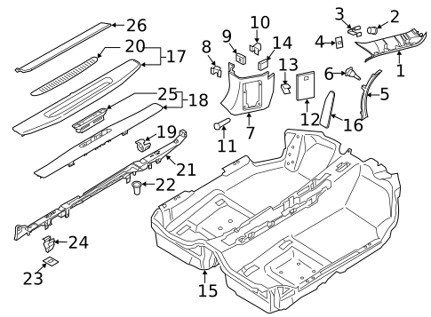 Interior Trim - Pillars for 2024 Porsche 718 Boxster #0