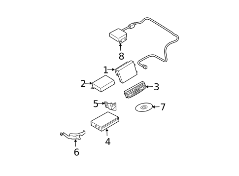 Navigation System Components for 2006 Nissan Maxima #0