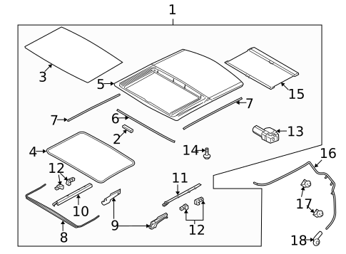Sunroof for 2012 Land Rover LR2 #1