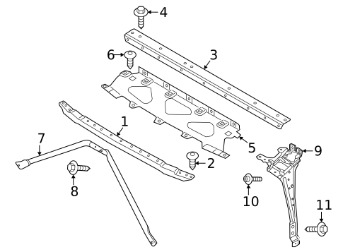 Radiator Support for 2023 BMW iX #0