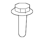 90159A0010 - Body: Under Cover Screw for Scion: tC, xA, xB, xD | Toyota: Avalon, bZ4X, Camry, Echo, Prius, Prius C, Prius Plug-In, Prius V, Sienna, Solara, Yaris Image