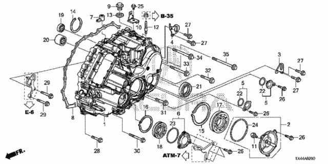 AT Transmission Case for 2013 Acura RDX #0