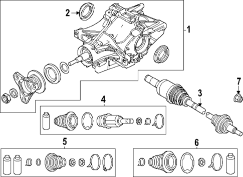 Axle & Differential for 2025 Mazda CX-70 #0