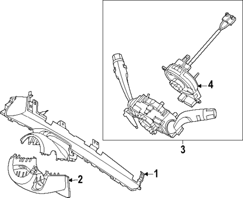 Shroud, Switches & Levers for 2025 Hyundai Tucson #0