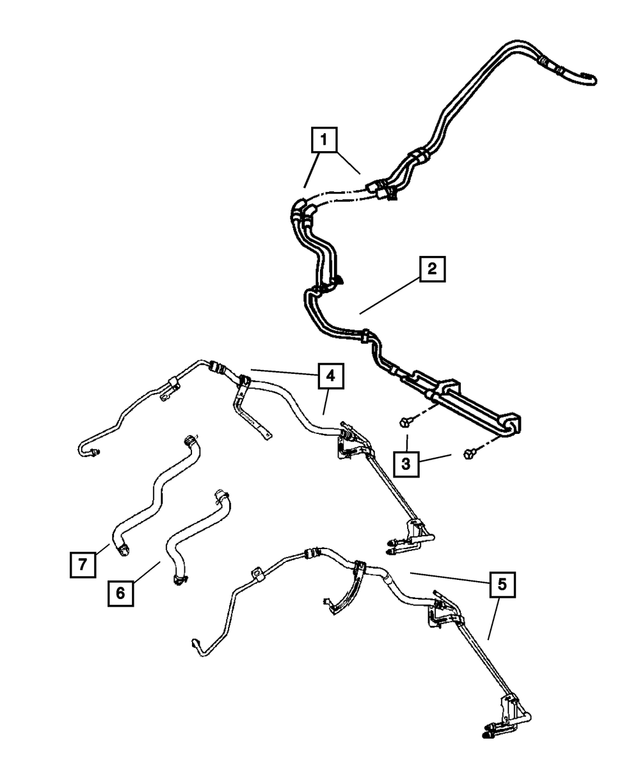 5105789AE - Steering: Power Steering Hose And Cooler for Mopar Image