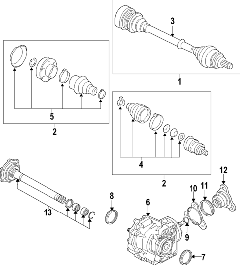 Differential for 2008 Volkswagen R32 #0
