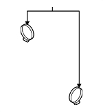 N0245184 - Engine: Suction Tube Clamp for Porsche Image image