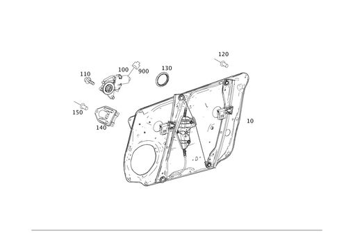Window Lifter for 2008 Mercedes-Benz C300 #0