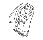 20591053207Q10 - Body: Seat Back Panel for Mercedes-Benz Image