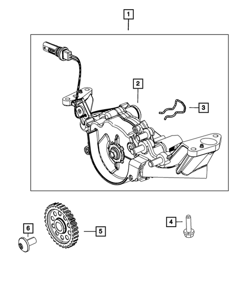 Engine Oiling, Oil Pan and Indicator (Dipstick) for 2020 Jeep Cherokee #2