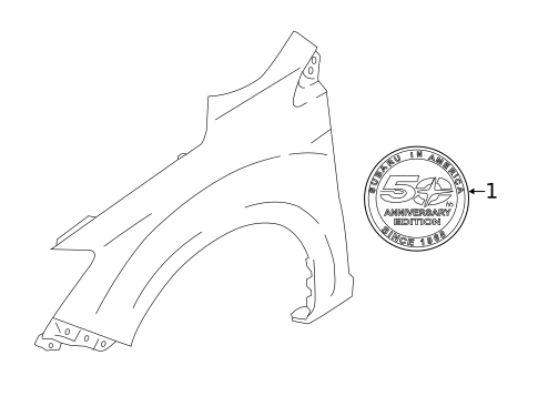 Exterior Trim - Fender for 2018 Subaru Impreza #0