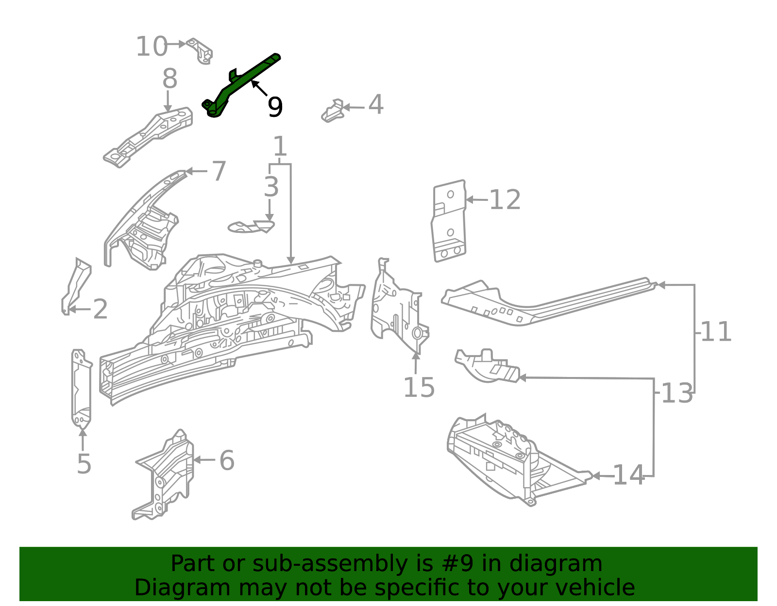 53706-62020 - Diagonal Brace 2021-2025 Toyota Mirai | Toyota San Diego ...