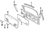 F3XY12424B36C - Body: Molding Assembly for Ford Image