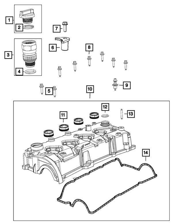 4893202AA - : Oil Fill Housing for Mopar Image