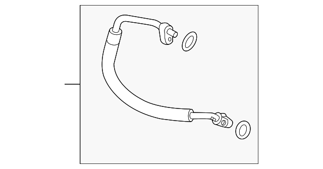 A/C Refrigerant Discharge Hose - Nissan (92490-1KC0A)