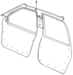 E7DZ5451752B - Body: Roof Trim for Ford: Taurus | Mercury: Sable Image