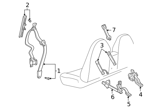 Seat Belt for 2003 Mazda B3000 #1