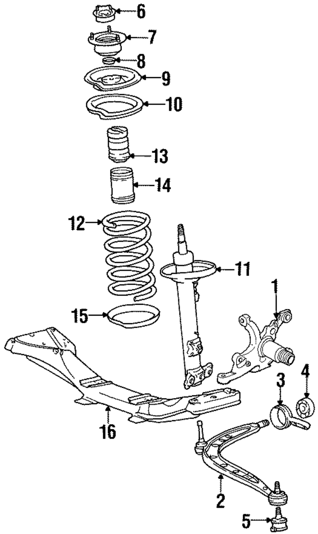 31311091774 - Suspension: Strut for BMW Image