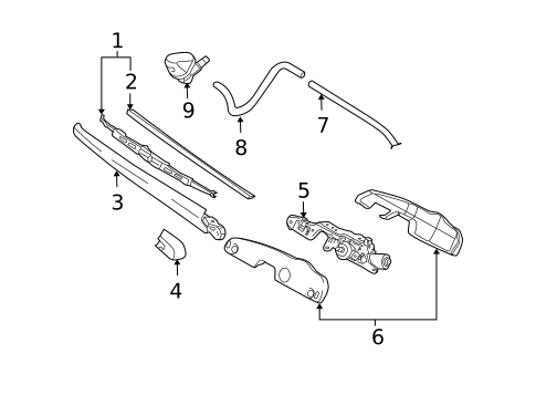 Wipers for 2007 Hyundai Tucson #1