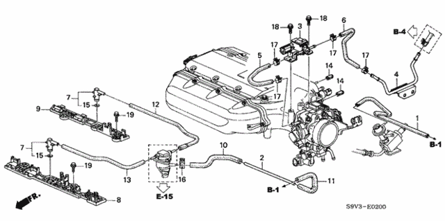 Tubing (-'04) for 2004 Honda Pilot #0