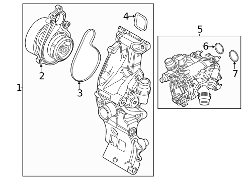 Thermostat & Housing for 2026 BMW X1 #0