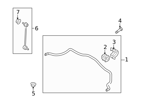 Stabilizer Bar & Components for 2011 Hyundai Tucson #0