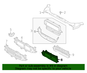 2019-2025 Volvo Radiator Support Air Duct 31455485 | Volvo Laval Parts