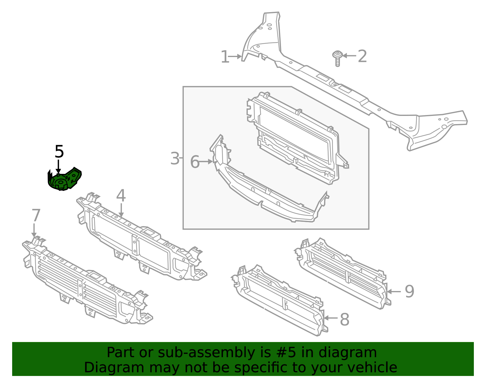 32260357 - High-Quality Radiator Support Air Duct Bracket for 2019-2025 ...