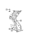 5150048AA - Instrument Panel and Radios and Consoles: Satellite Antenna for Chrysler: 300, PT Cruiser, Sebring, Town &amp; Country | Dodge: Caliber, Caravan, Charger, Dakota, Grand Caravan, Magnum, Ram 1500, Ram 2500, Ram 3500, Stratus | Jeep: Commander, Grand Cherokee, Wrangler Image