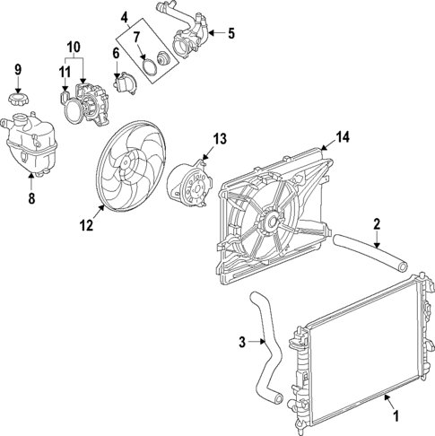 Cooling System for 2009 Saturn Vue #0
